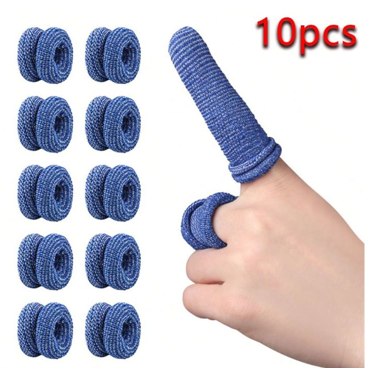 GENERICO - Kit de 10 Ferulas para dedos  para mano VERDE