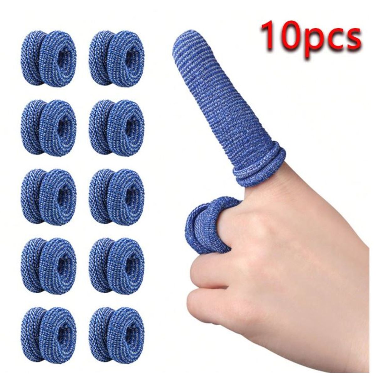 GENERICO - Kit de 10 Ferulas para dedos  para mano VERDE