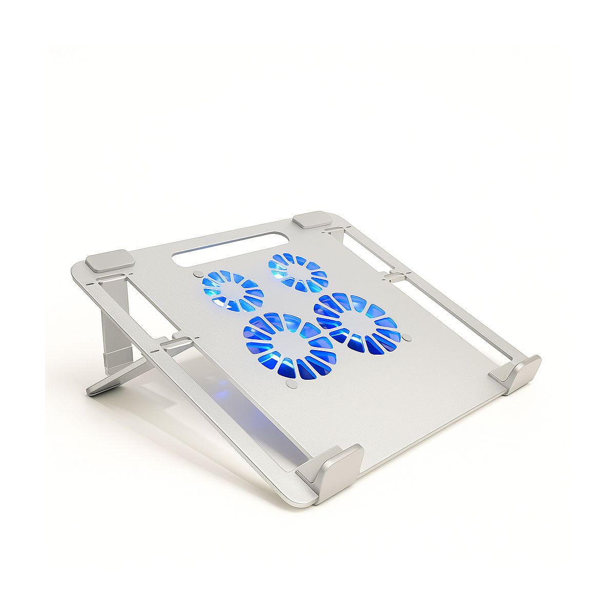 GENERICO - Soporte Base Con 4 Ventiladores Para Tablet Ipad Laptop Hasta 17"