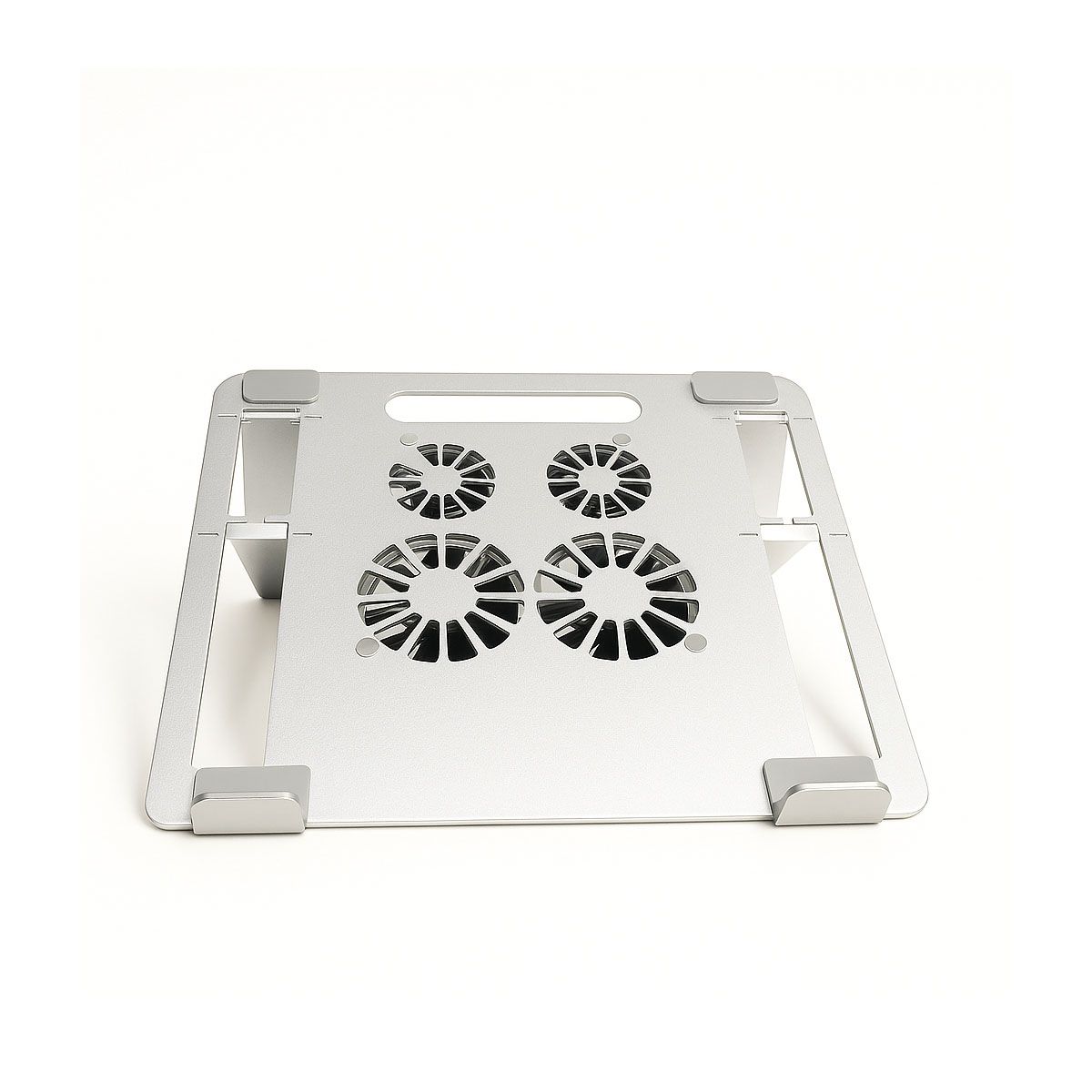 GENERICO - Soporte Base Con 4 Ventiladores Para Tablet Ipad Laptop Hasta 17"