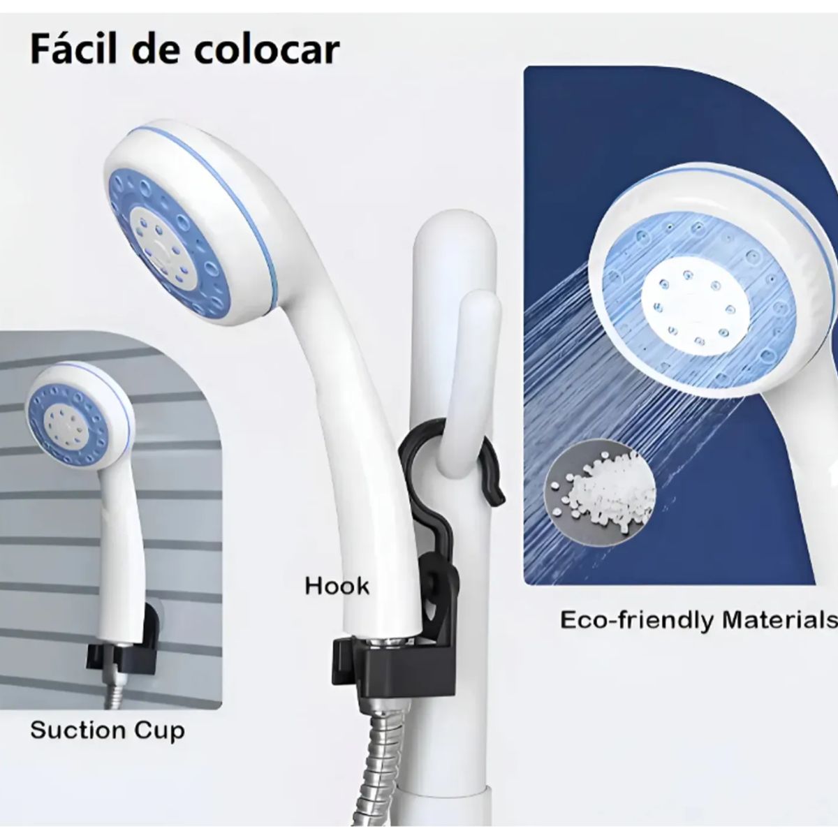 GENERICO - Ducha Portátil Recargable con Bomba Inalámbrica USB