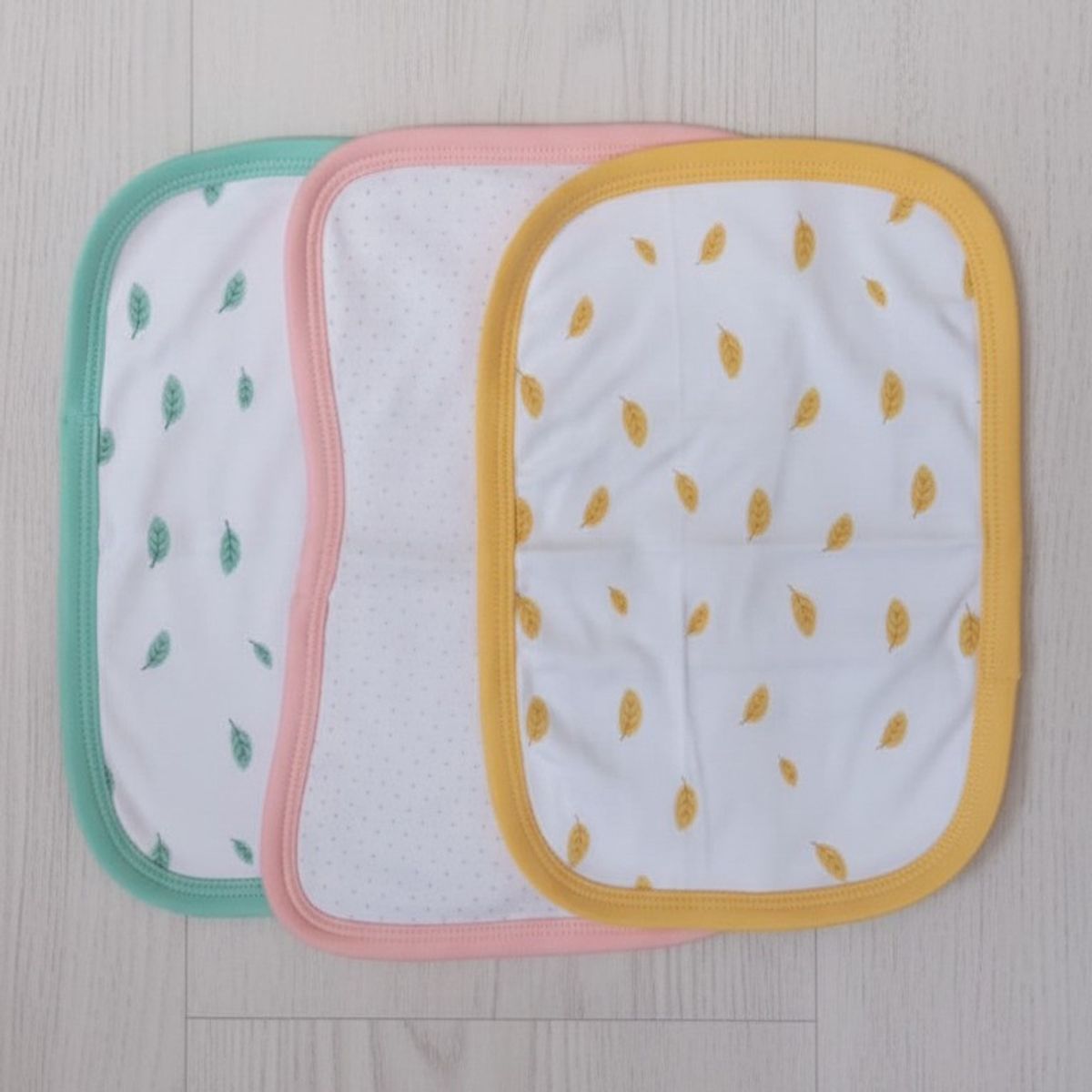 GENERICO - Babitas Tripack Hojas amarillas verdes puntitos