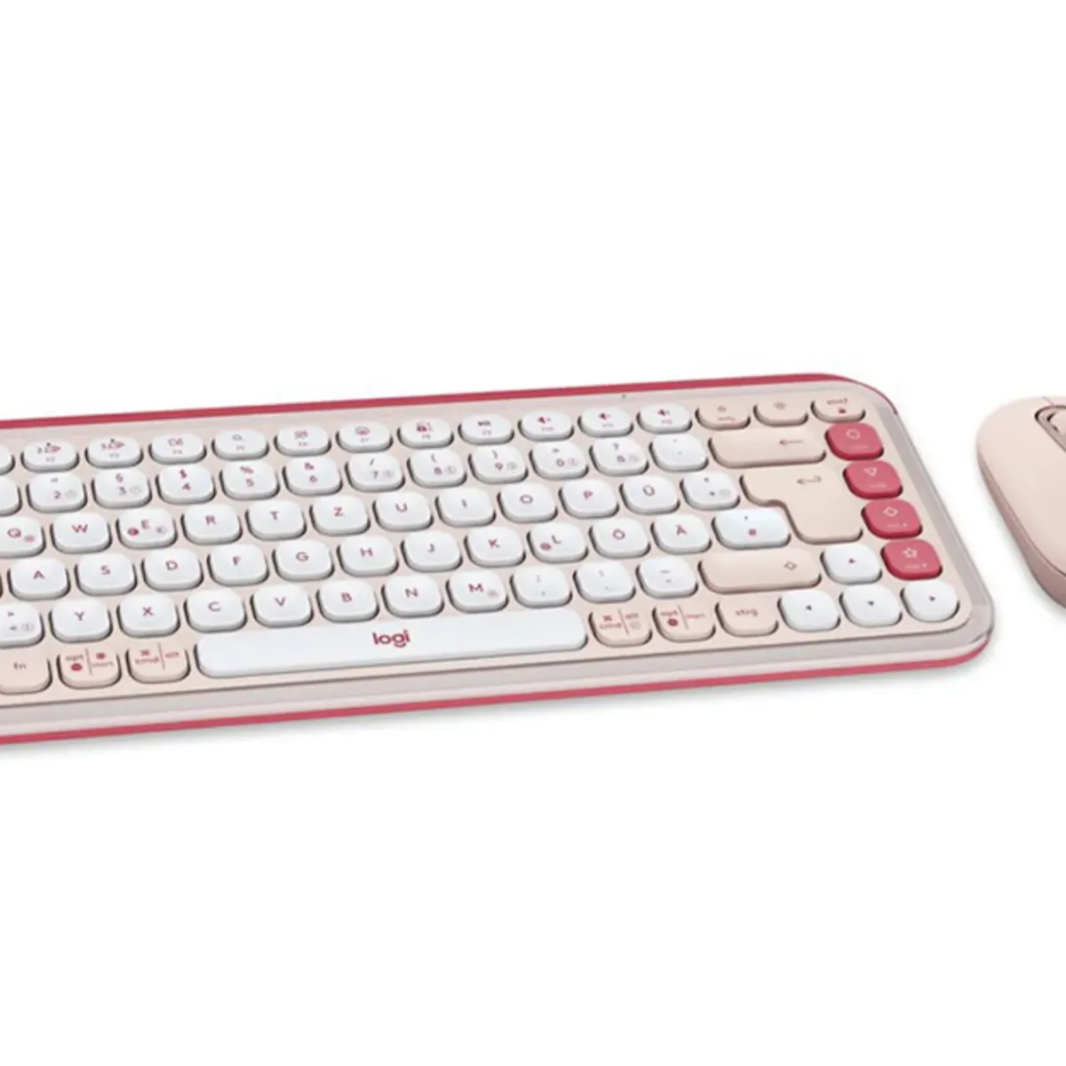 LOGITECH - Teclado Bluetooth + Mouse Logitech Pop Icon Rosa
