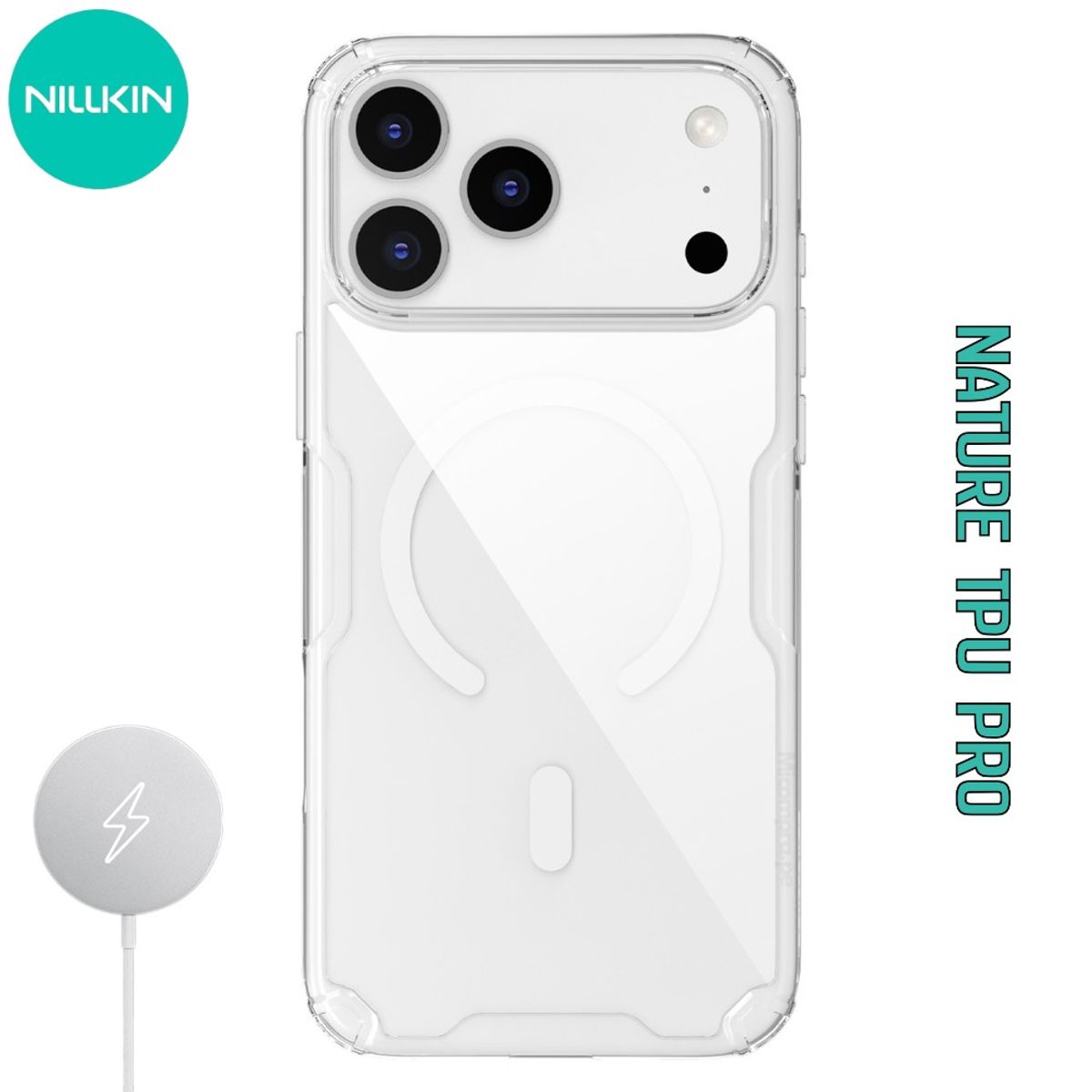 NILLKIN - Case Nillkin Nature TPU Pro - iPhone 17 Pro Max (MagSafe) - Clear