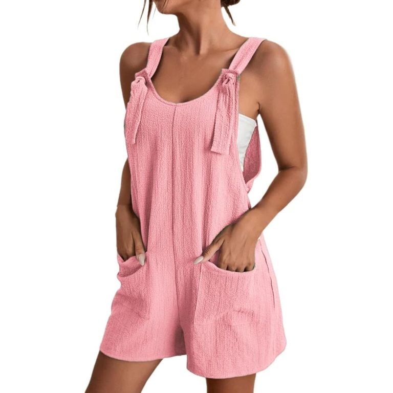 Peto Para Mujer Con Tirantes Ajustables - Estilo 90s En Pana, Pierna Cónica Y Bolsillos | Mono Elegante Para Día A Día