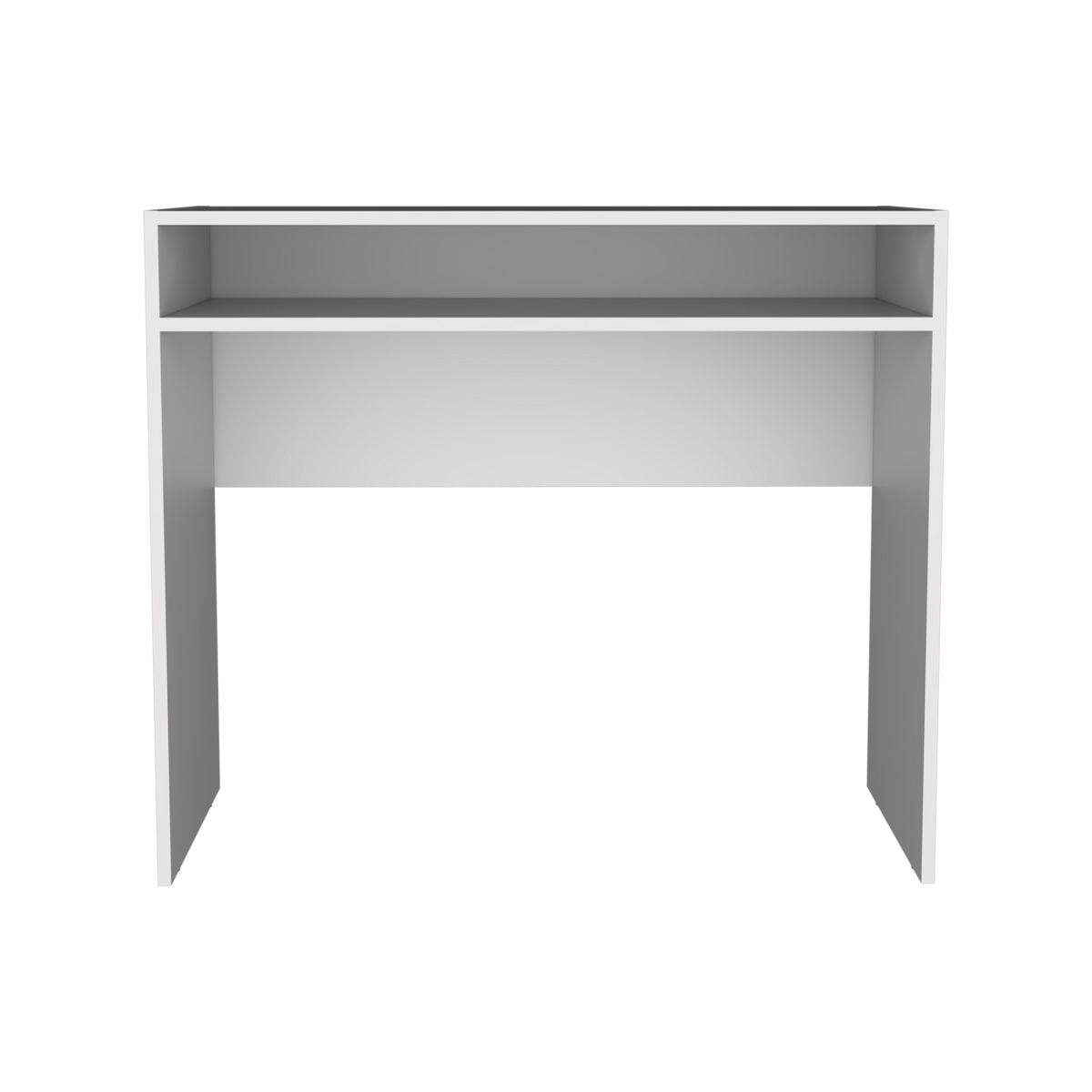 FMFURNITURE - Escritorio 1 Repisa 89,2x77x42,3 Cm Fm-053B Blanco