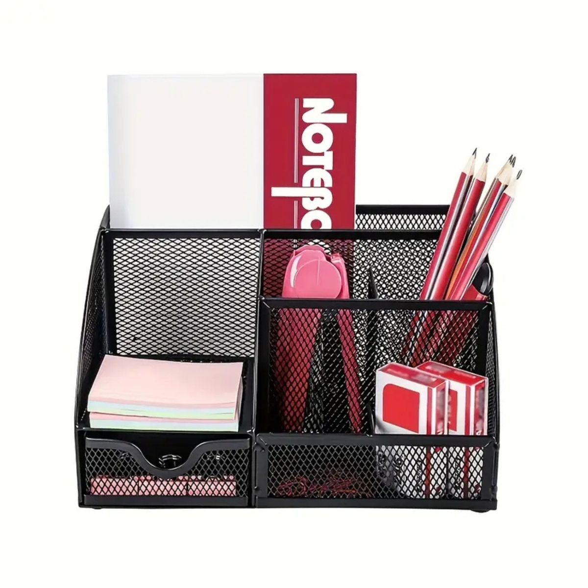 PENTHA - Organizador De Escritorio Metálico  Práctico Y Resistente