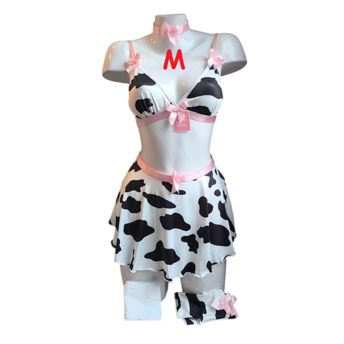 GENERICO - DISFRAZ DE VAQUITA LENCERIA DE VACA SEXY