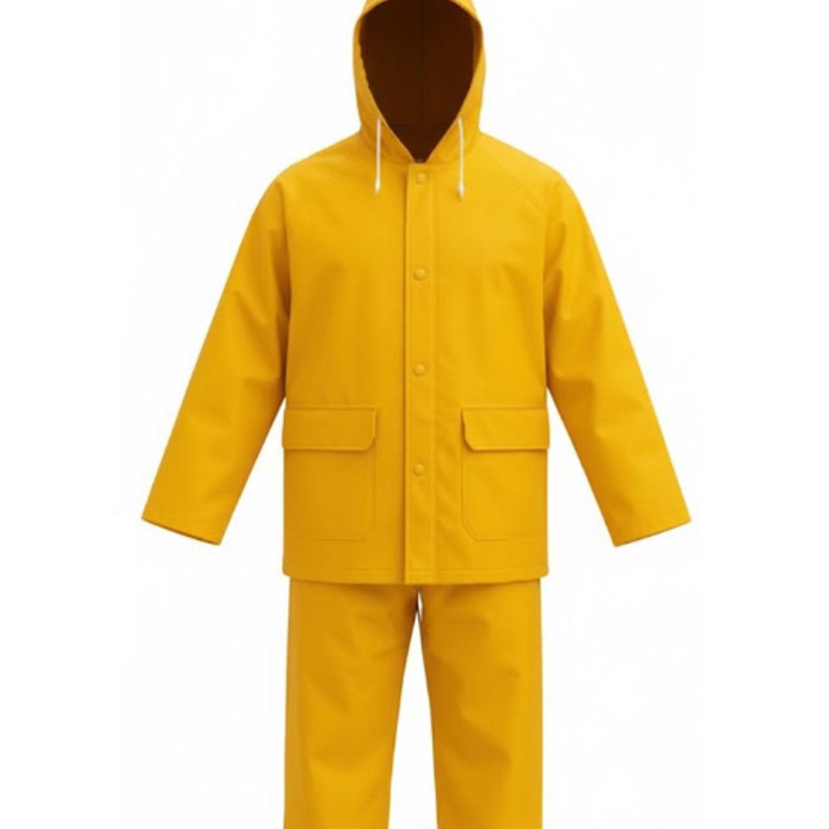 GENERICO - JUEGO DE CASACA Y PANTALON DE PVC COLOR AMARILLO