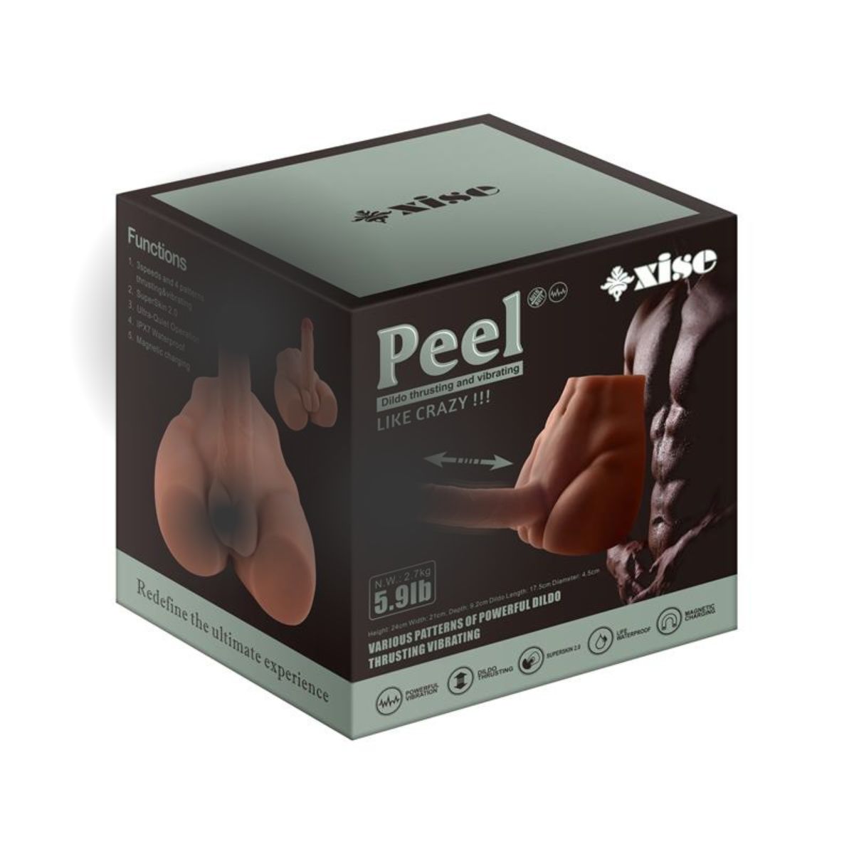 GENERICO - MASTURBADOR CONSOLADOR CON VIBRACION Y MOVIMENTO  DE HOMBRE DISEÑO 3D ENVIO DISCRETO