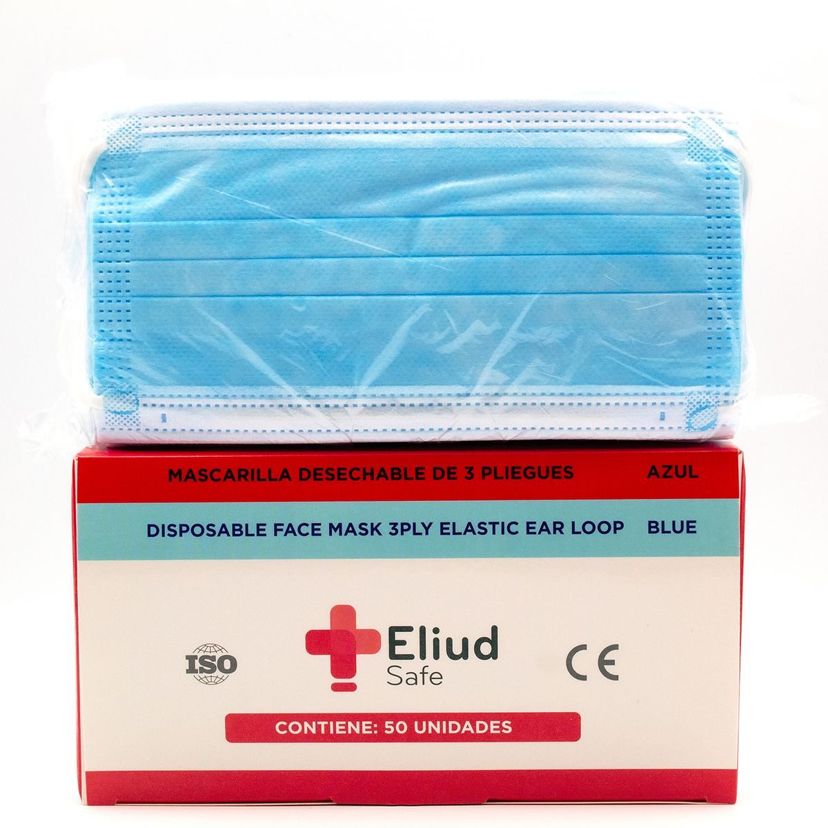 GENERICO - MASCARILLAS 3 PLY POR 50 UND CAJÓN X 40 CAJAS - ELIUD
