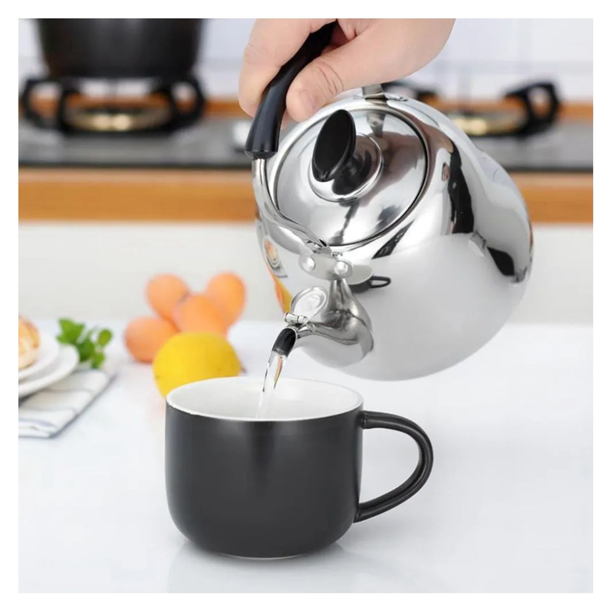 GENERICO - TETERA DE ACERO INOXIDABLE 3 L