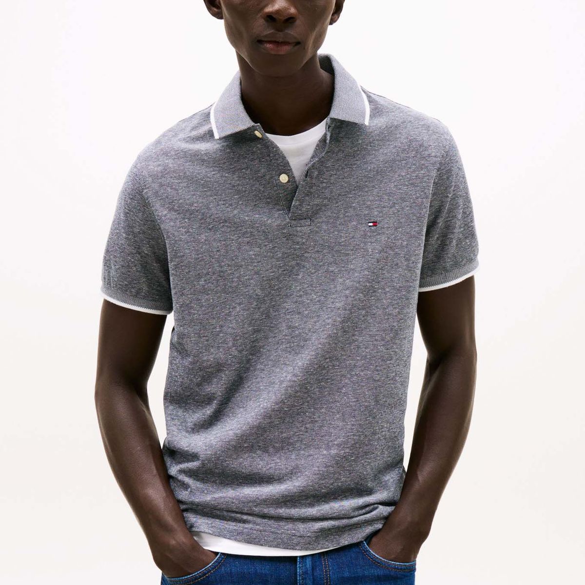 TOMMY HILFIGER - POLO IC LINEN REG POLO TH