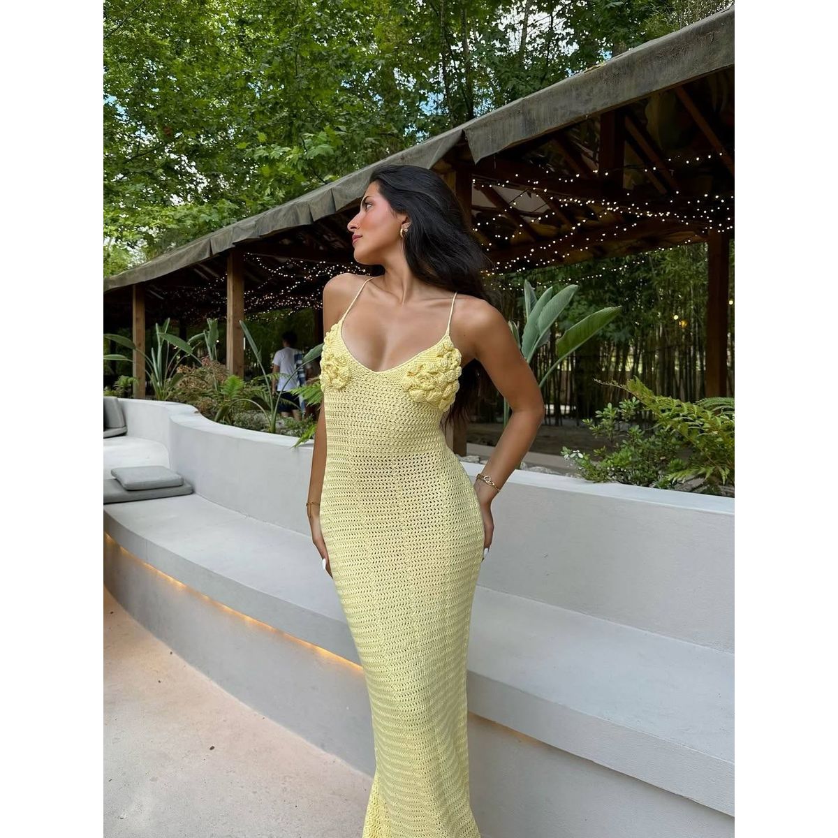 GENERICO - VESTIDO TEJIDO CASUAL FLORES DE MUJER