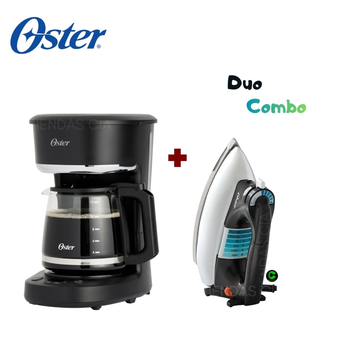 OSTER - Combo OSTER Cafetera y Plancha GCSTBV4119
