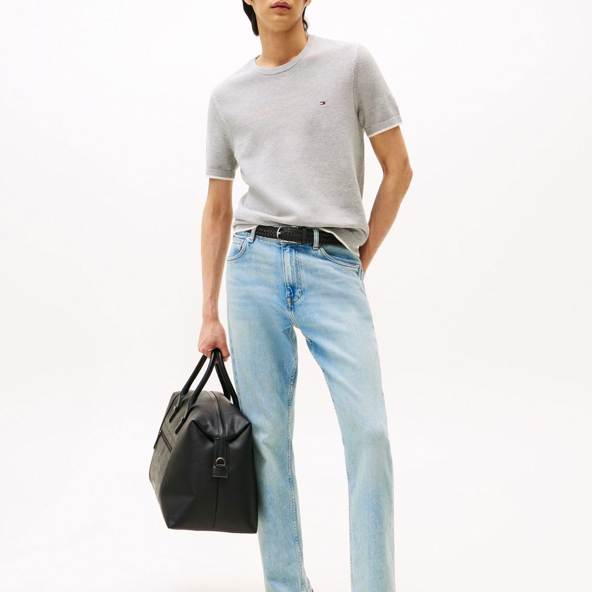 TOMMY HILFIGER - CAMISETA TIPPED STRUCTURE KNITTED TEE TH