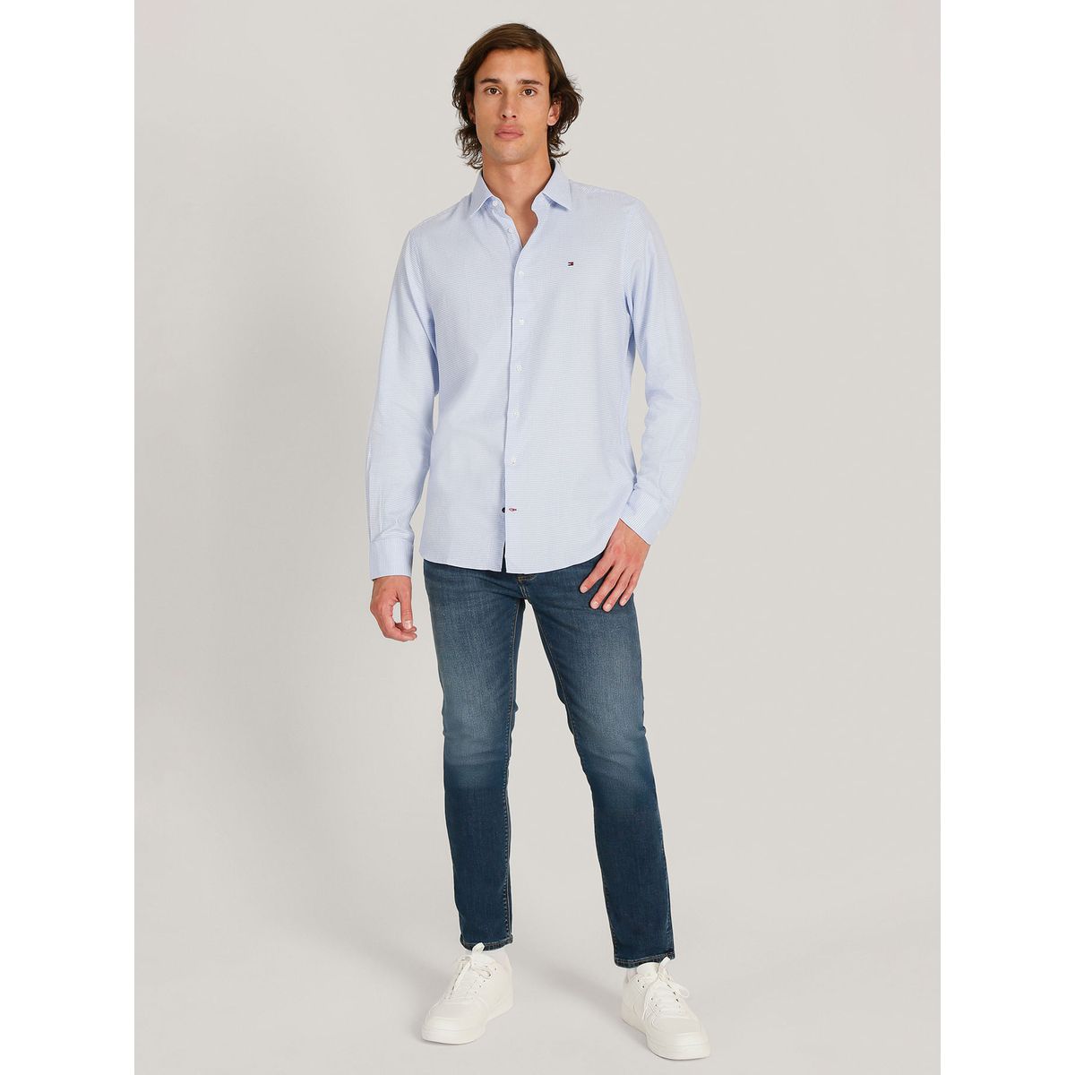 TOMMY HILFIGER - CAMISA CL - STCH TWILL FAKE SLD SHRT TH