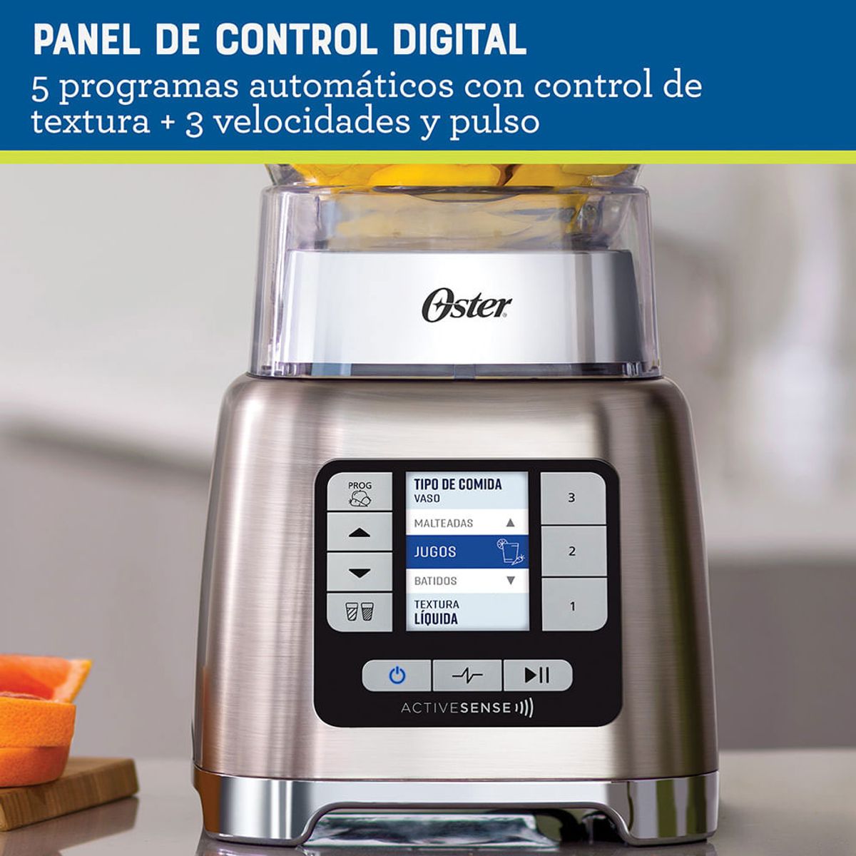 OSTER - Licuadora Oster BLSTTDGNBG 2Lts Xpert Tecnología Active Sense con Blend-N-Go