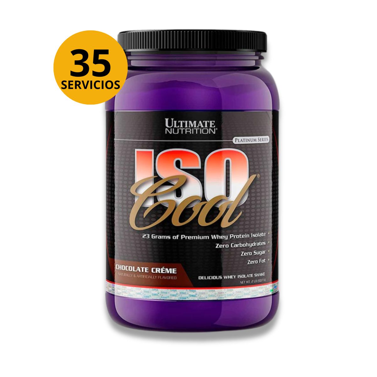 ULTIMATE NUTRITION - ISOCOOL 2LB CHOCOLATE - PROTEÍNA ISOLATADA