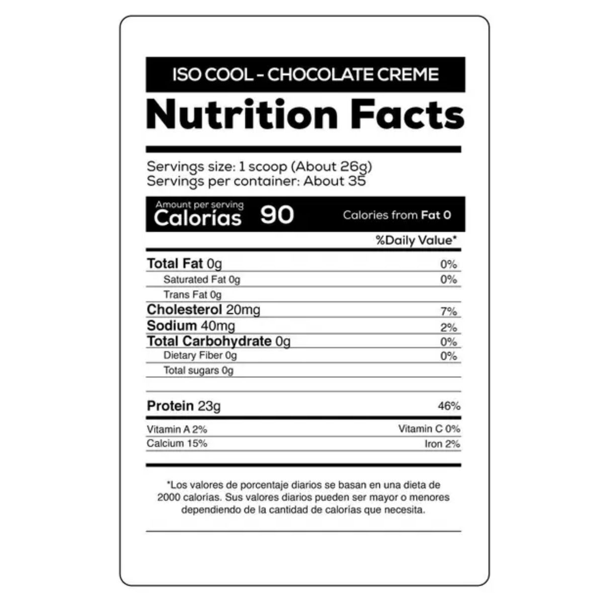ULTIMATE NUTRITION - ISOCOOL 2LB CHOCOLATE - PROTEÍNA ISOLATADA