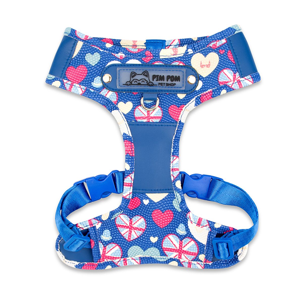 GENERICO - Promoción de Lanzamiento Pechera + Correa / 1 Collar de regalo - Azul Talla XXS