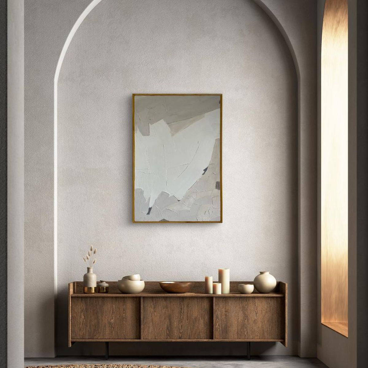 GENERICO - Cuadro Abstracto hecho a mano 103x63cm