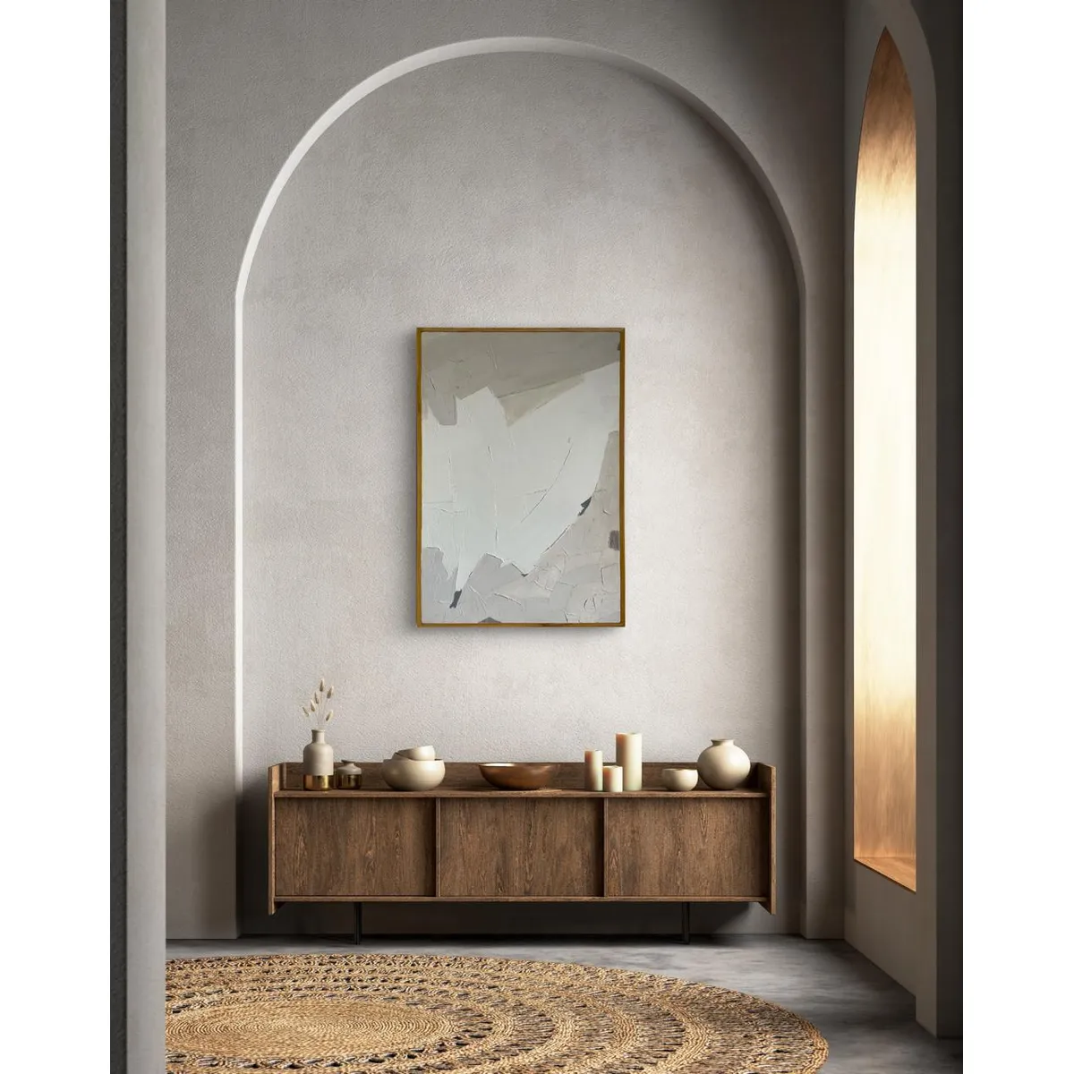 GENERICO - Cuadro Abstracto hecho a mano 103x63cm