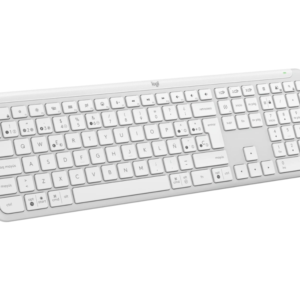 LOGITECH - TECLADO LOGITECH SLIM SILENT K950 WIRELESS BOLTBLUETOOTH SP WHITE