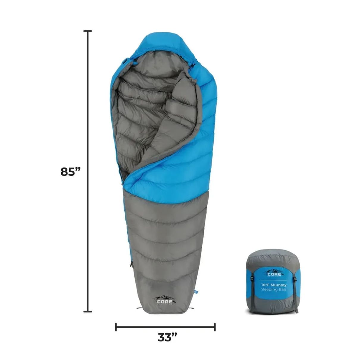 CORE - Core bolsa de dormir Mummy 10 (-1°C / -7°C)