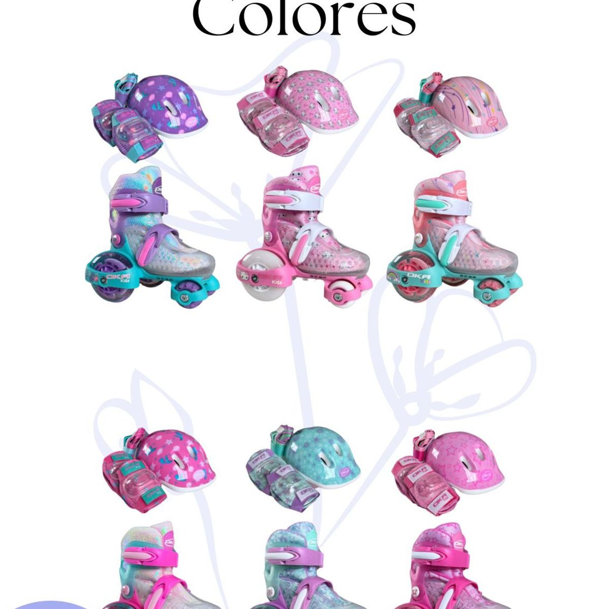 OKA - PATIN LINEAL OKA KIDS EQUIPADO LILA XS  26 A 30