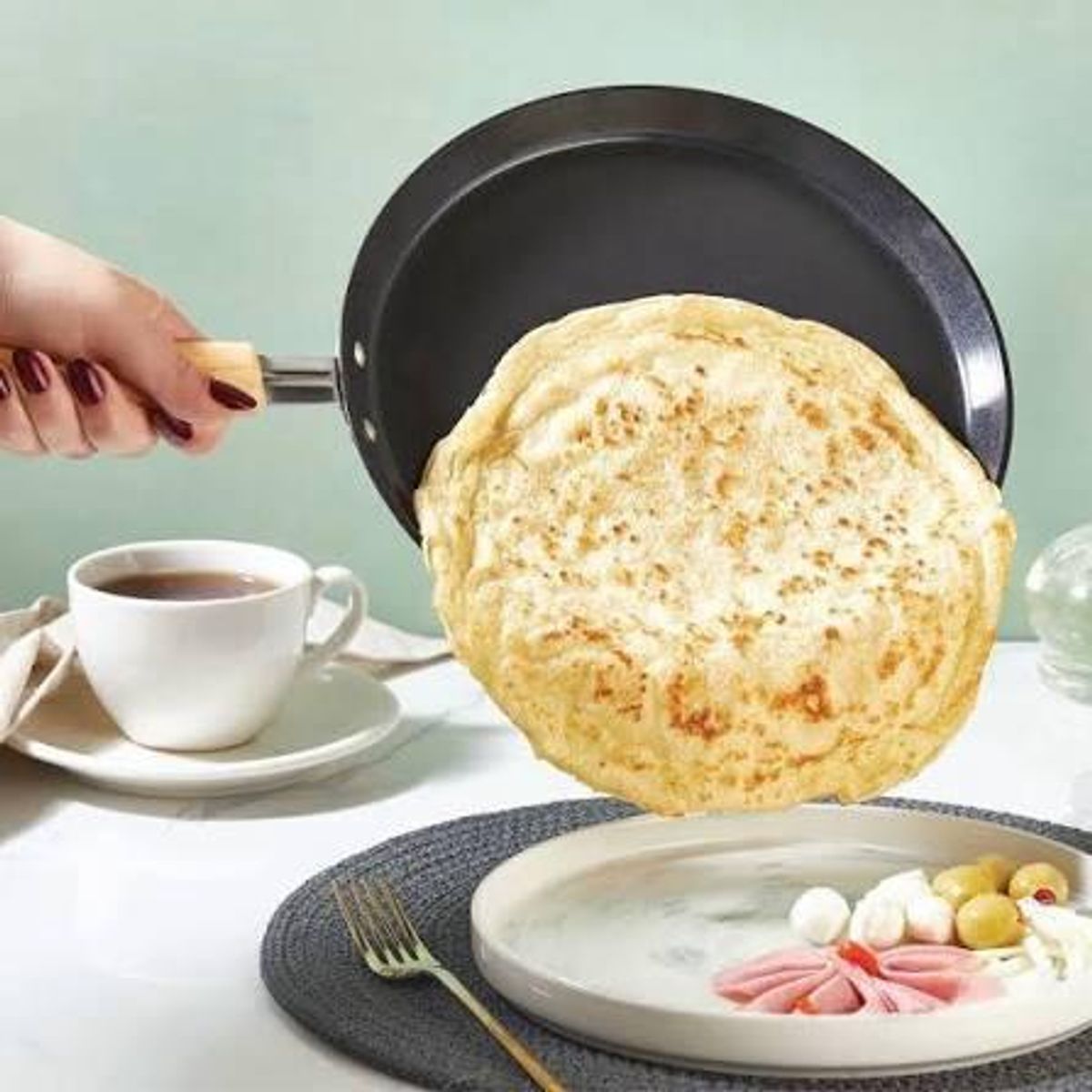 GENERICO - FALEZ AURIS CRYSTAL 4 MM 24 cm Sartén Crepe