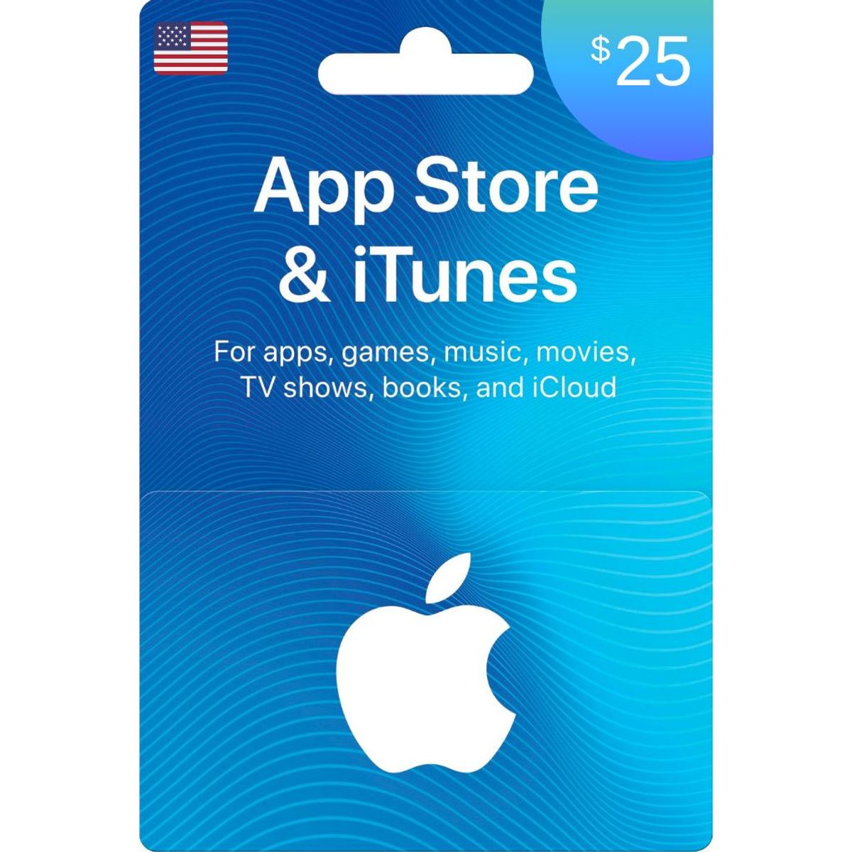 APPLE - Código Apple 25 USD USA - App Store Itunes Iphone Apple Music Digital