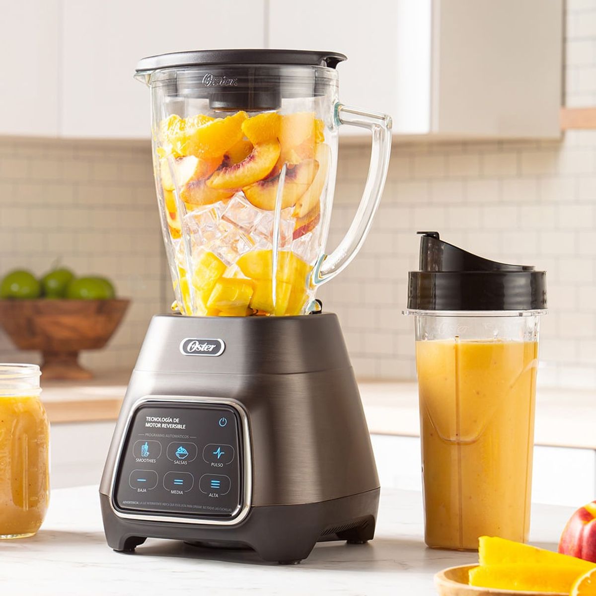 OSTER - Licuadora Oster BLSTPYG1312XBG Pantalla Táctil y Vaso BLend-N-Go 1.5 L