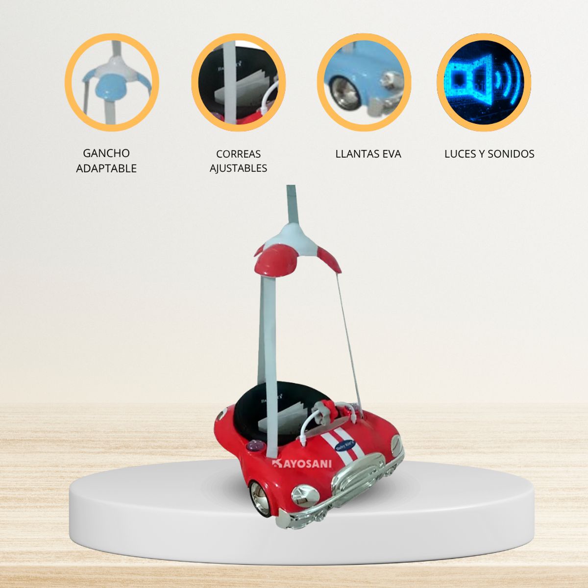 Baby Kits - Saltarín carrito «JOY NEST» Red