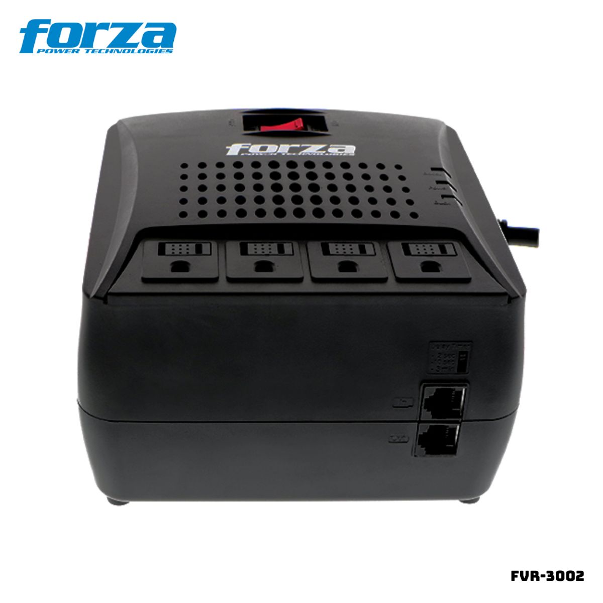 FORZA - ESTABILIZADOR FORZA 3000 VA 1500W 4T - FVR-3002