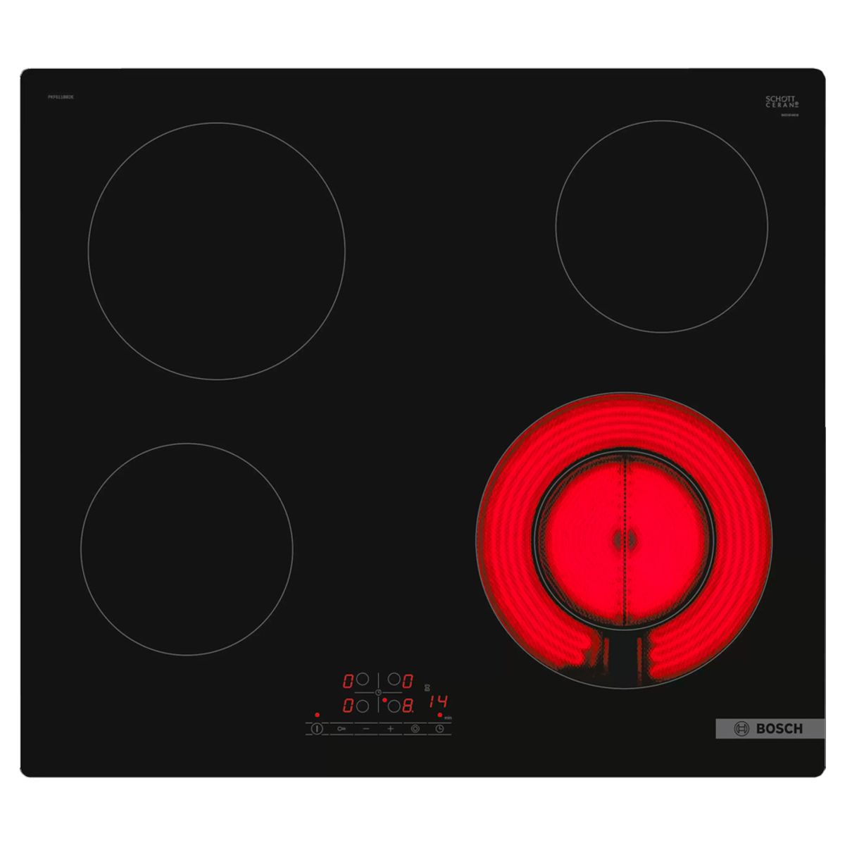 BOSCH - Cocina Eléctrica Empotrable Bosch PKF611BB8E 4 Hornillas