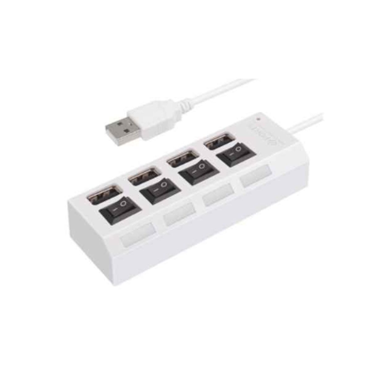SEISA - Hub USB 4 puertos SEISA CQT-010 con led indicador USB 2.0 Blanco