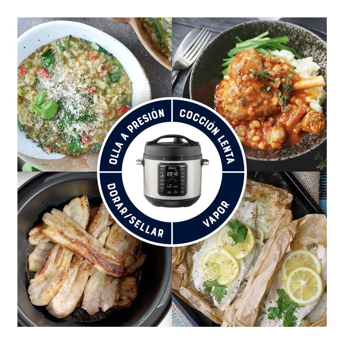 OSTER - Multiolla Turbo Oster DiamondForce 14 Funciones 7.5L CKSTPCECT75DF