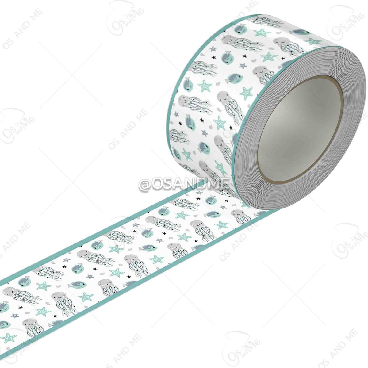 GENERICO - Cenefa Infantil Autoadhesiva Decorativa – Pulpos y Peces – 5.92 mts