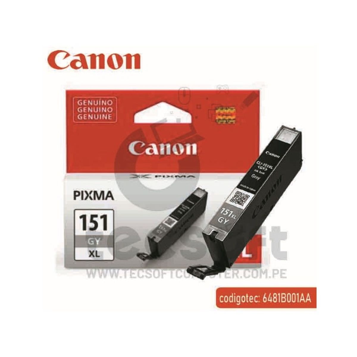 GENERICO - TINTA CANON CLI-151XL GRIS ORIGINAL