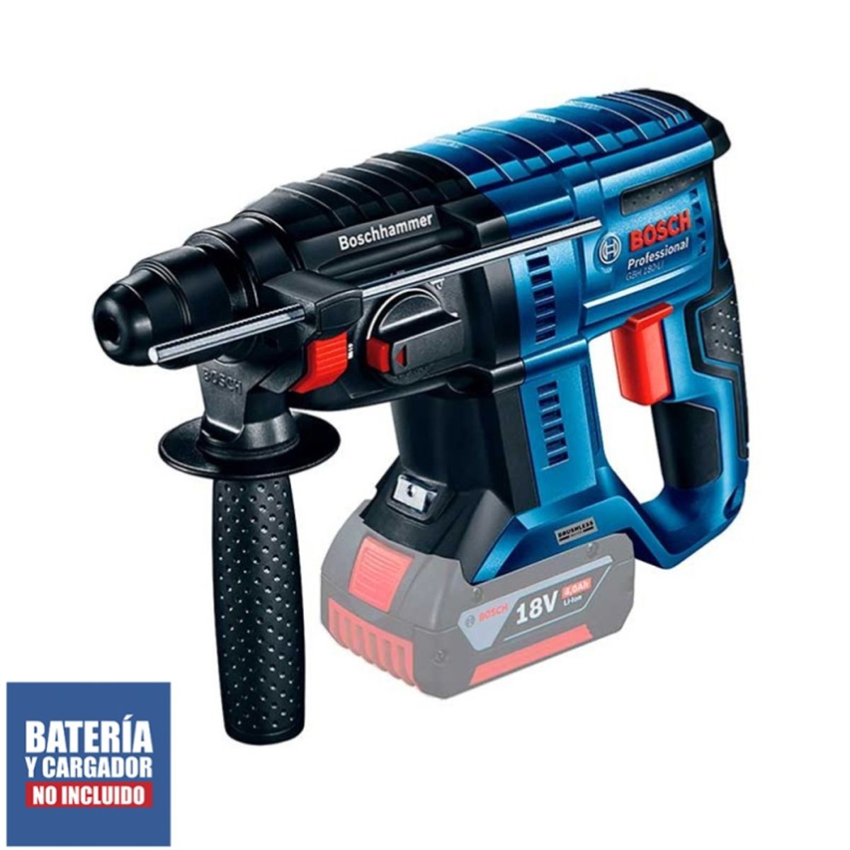 BOSCH - Rotomartillo Sds-Plus 18V Brushless 2J Baretool Bosch GBH 180-LI