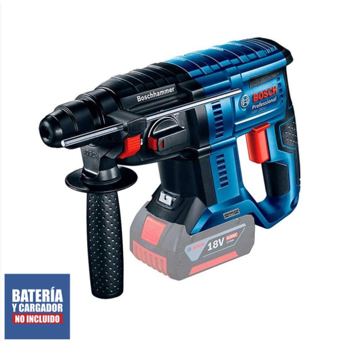 BOSCH - Rotomartillo Sds-Plus 18V Brushless 2J Baretool Bosch GBH 180-LI