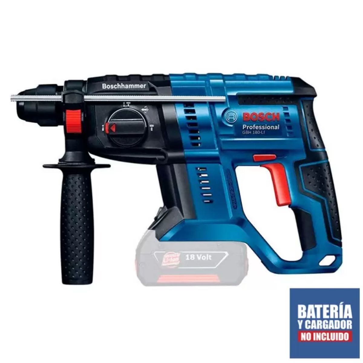 BOSCH - Rotomartillo Sds-Plus 18V Brushless 2J Baretool Bosch GBH 180-LI