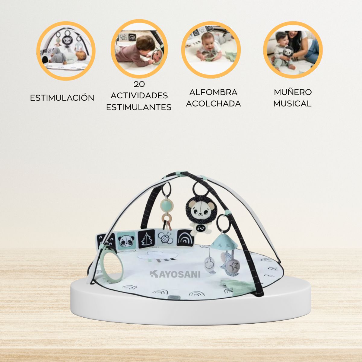 TINY LOVE - Gimnasio «TINY» Black & White