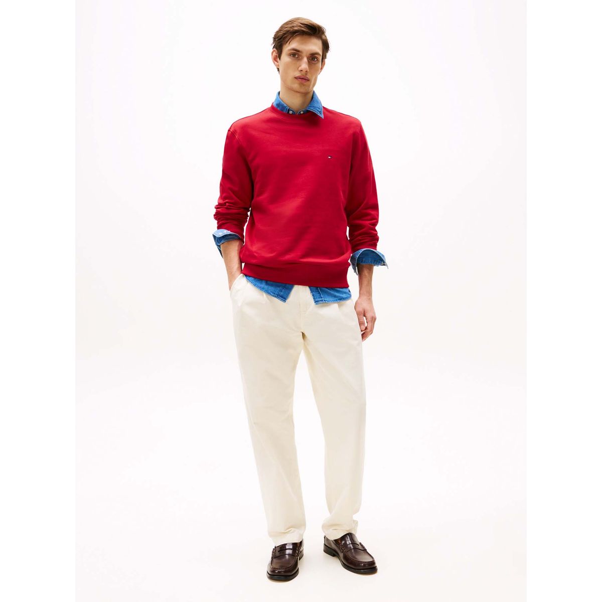 TOMMY HILFIGER - SWEATSHIRT ESSENTIAL TERRY CREWNECK