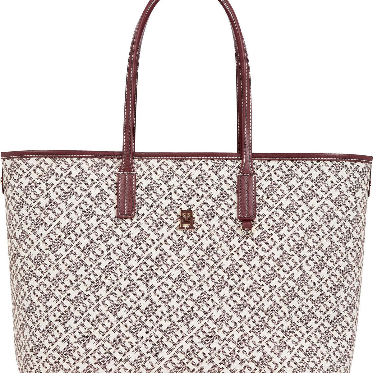 TOMMY HILFIGER - CARTERA TH MONOPLAY LEATHER TOTE