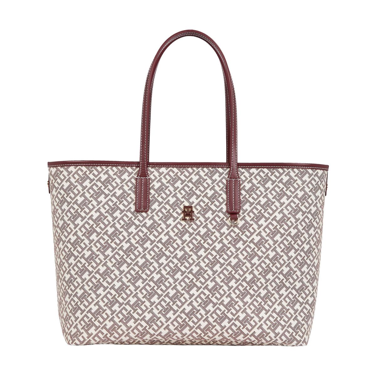 TOMMY HILFIGER - CARTERA TH MONOPLAY LEATHER TOTE