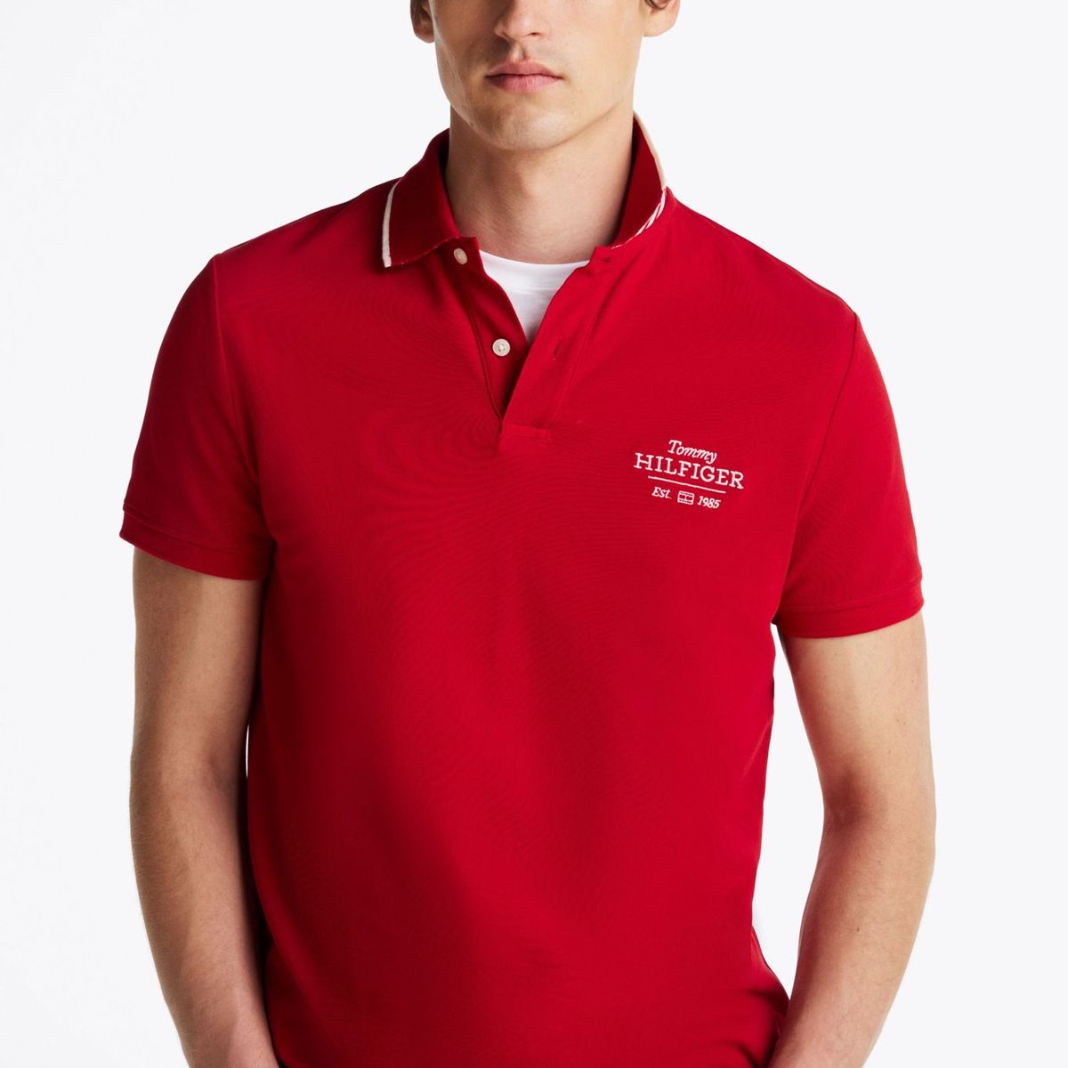TOMMY HILFIGER - POLO LEFT CHEST GRAPHIC REG POLO