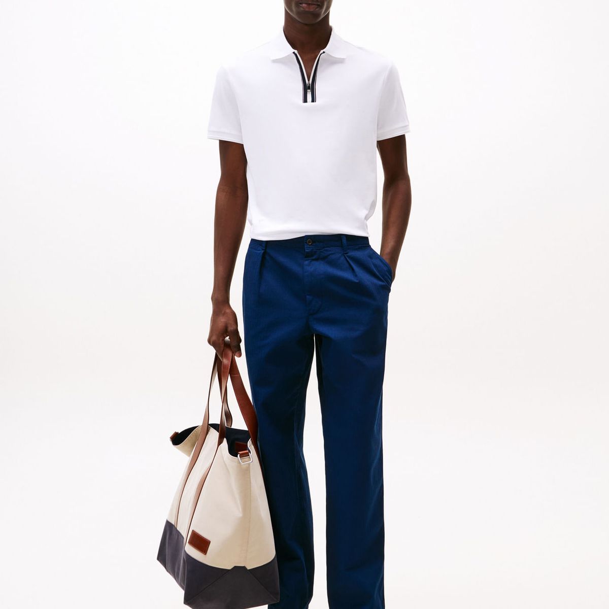 TOMMY HILFIGER - POLO ZIP LIQUID COTTON REG POLO TH