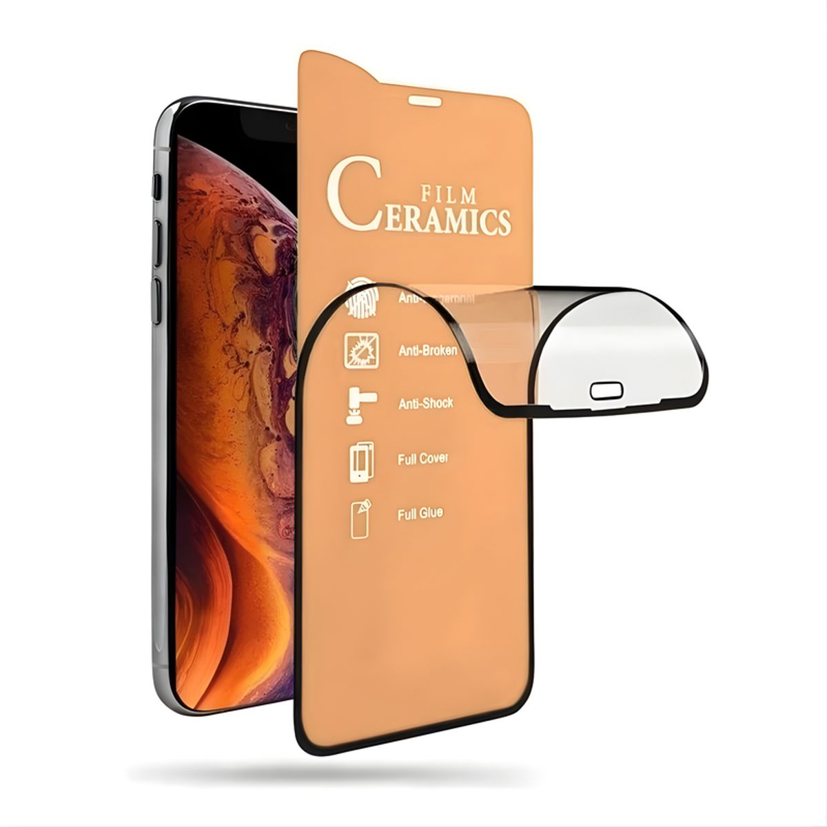 SHIELD - Mica Protector de Pantalla de Cerámica Mate para iPhone 13 Pro Max